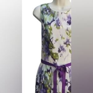 - Coldwater Creek Purples, Green Print Dress NWT